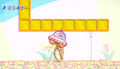 Kirby abducts a Spear Waddle Dee in UFO form.