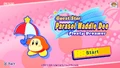 Parasol Waddle Dee's intro menu