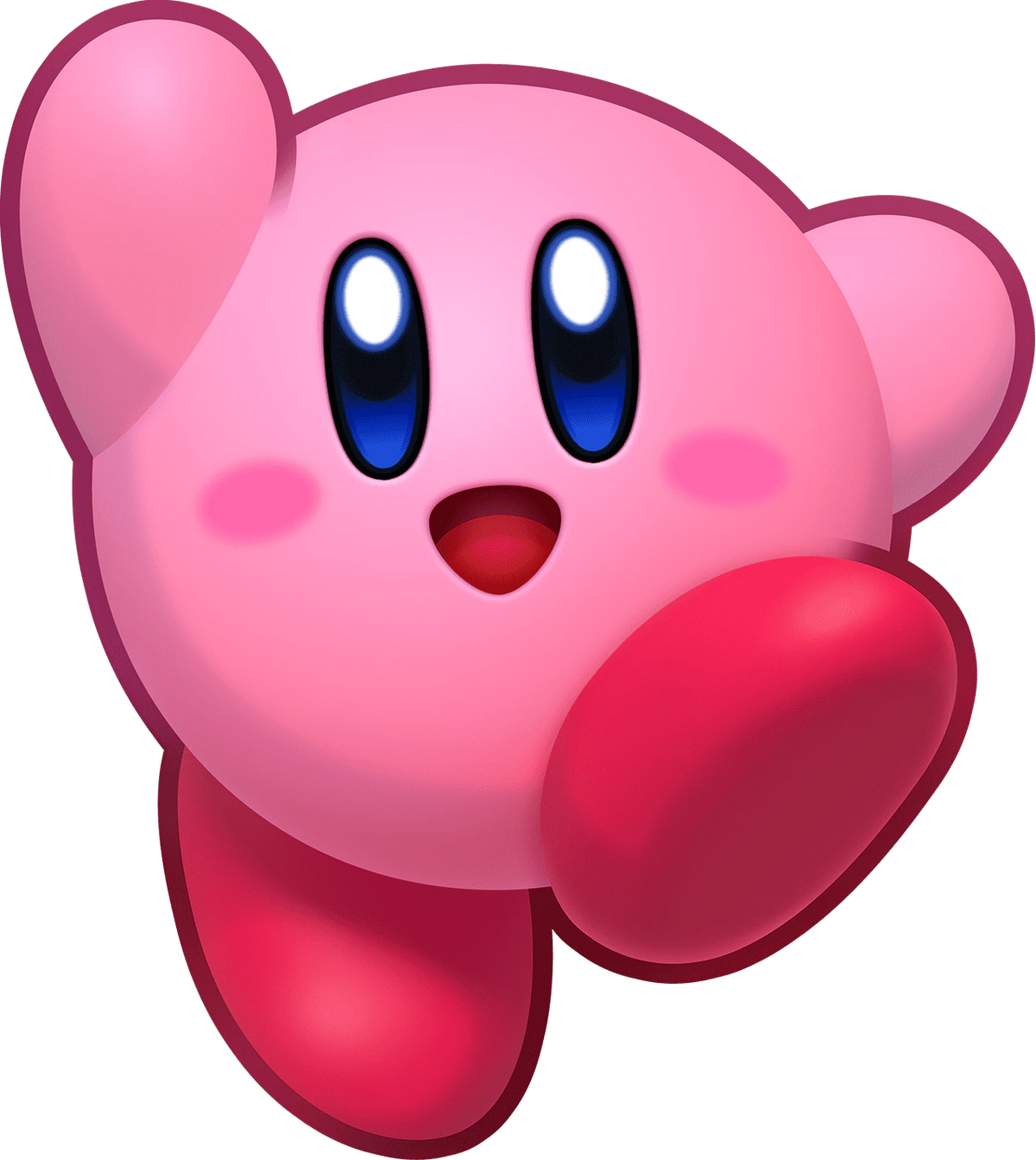 JUMBO Kirby Adventure Run Kirby Plush Toy Super Soft Cushion Pillow RARE  Doll