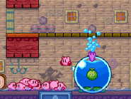 Los Kirbys atacando a Burbuliplán.