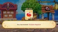 Kirby harvests Gem Apples.