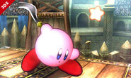 Kirby al terminar de usar Cuchilla Final