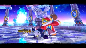King Dedede & Meta Knight pose before the final battle.
