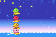 The Kirbys begin their race.