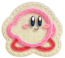 Artwork de Kirby en Kirby's Epic Yarn.