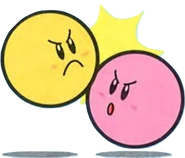 En Kirby's Dream Course (con Kirby).