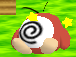 Waddle Doo mareado en Kirby 64: The Crystal Shards.