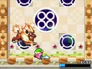 Fire Lion serves as one of the mid-bosses of the level.