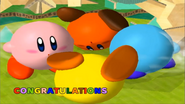 Kirby's Congratulations Screen (Classic Mode)