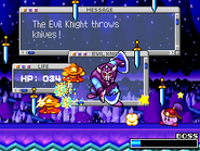 Battling Evil Knight in Kirby Super Star Ultra