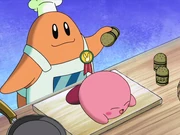 カービィを調理するカワサキ