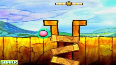 Kirby Canvas Curse - Level 2 Arange Gorge - Growth Grasses