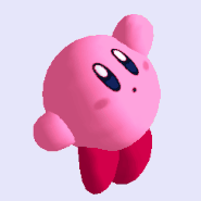 Kirby charging his unused attack.