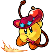 Artwork de Látigo en Kirby Battle Royale.