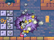 Spiky Geg destroys everything in his path.