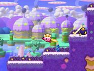 Cutter Kirby defeats a Koozer on a steep hill.