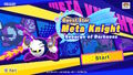 Meta Knight's intro menu