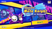 Meta Knight's intro menu in Guest Star ???? Star Allies Go!