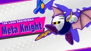 Meta Knight's alternate splash screen in Kirby Star Allies