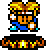 Pedestal de habilidad Lucha con la imagen de Knuckle Joe (Kirby Super Star).