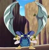 アニメ第3話より。稲妻と共に両手に剣を出現させ、二刀流になった。