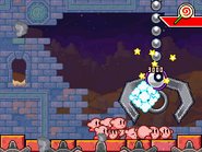 Invincible Kirbys defeat Giga Clanksprout.