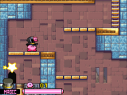 Magic Kirby's idle animation in Kirby: Squeak Squad.