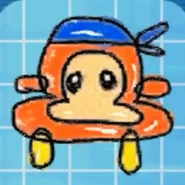 ステッカー「らくがき/バンダナワドルディ」(ロボボプラネット)