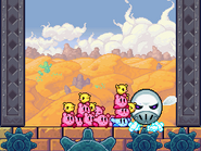 Mech Geg KOs a Kirby.