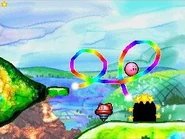 Kirby whizzing through Plant Plain.