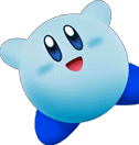 Kirby Azul como se puede ver en Super Smash Bros. Brawl.