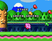 The intro, as it appears in Kirby Super Star.