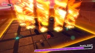 Morpho Knight creates pillars of flame.