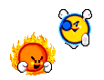 Sprites en Kirby: Pesadilla en Dream Land.