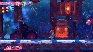 A homage to Squeaky Hammer Machine in Kirby Star Allies