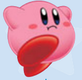 Kirby With a Full Mouth
