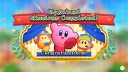 Completion screen