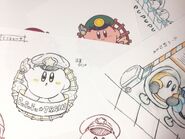 Concept art for the Kirby Pupupu Train promotion.