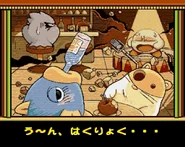 チャレンジゲームのゲームオーバー画面(きらきらきっずSFC)