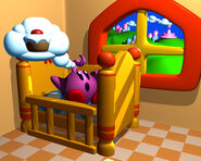 Kirby in his crib