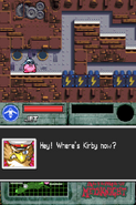 Kirby arrives in the electrical duct. (Kirby Super Star Ultra)