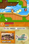 Kirby launches an attack on a Waddle Doo in the remake.