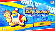 King Dedede's intro menu