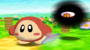 Dark Rimuru gazing at the Crystal Shard while Waddle Dee is oblivious.