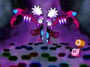 Marx Soul is defeated by Hammer Kirby.