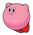 Kirby mentre fluttua in Kirby: Incubo nella Terra dei Sogni
