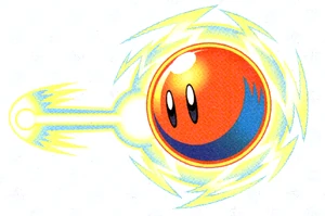Artwork di Palla Laser in Kirby: Topi all'Attacco