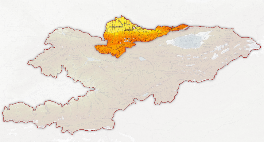 Карта бишкек чуй