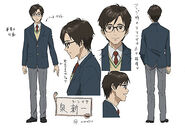 Shinichi's character design in the anime.