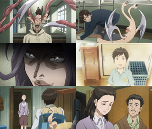 Kiseijuu Sei No Kakuritsu - Parasyte - shinichi versus mitsuo 